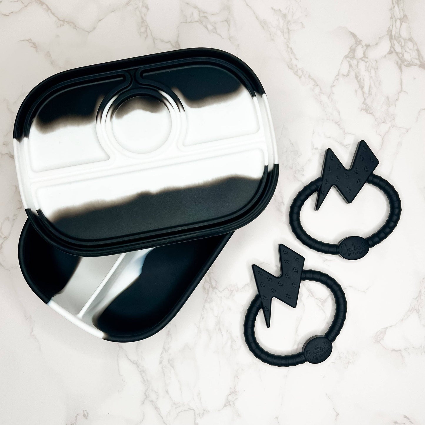 BOLT Silicone Sensory Teether: Slate Blue