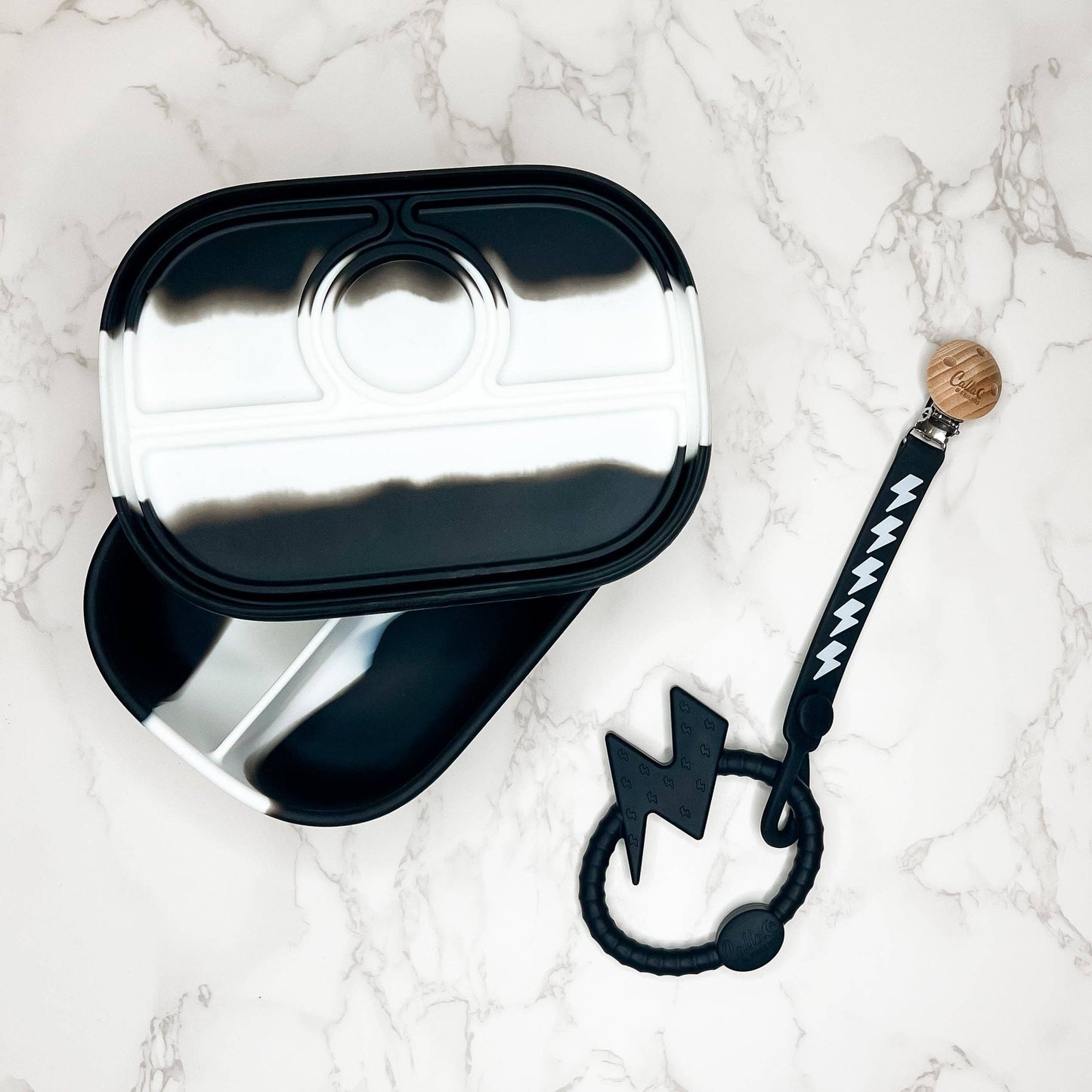 BOLT Silicone Sensory Teether: Blackout