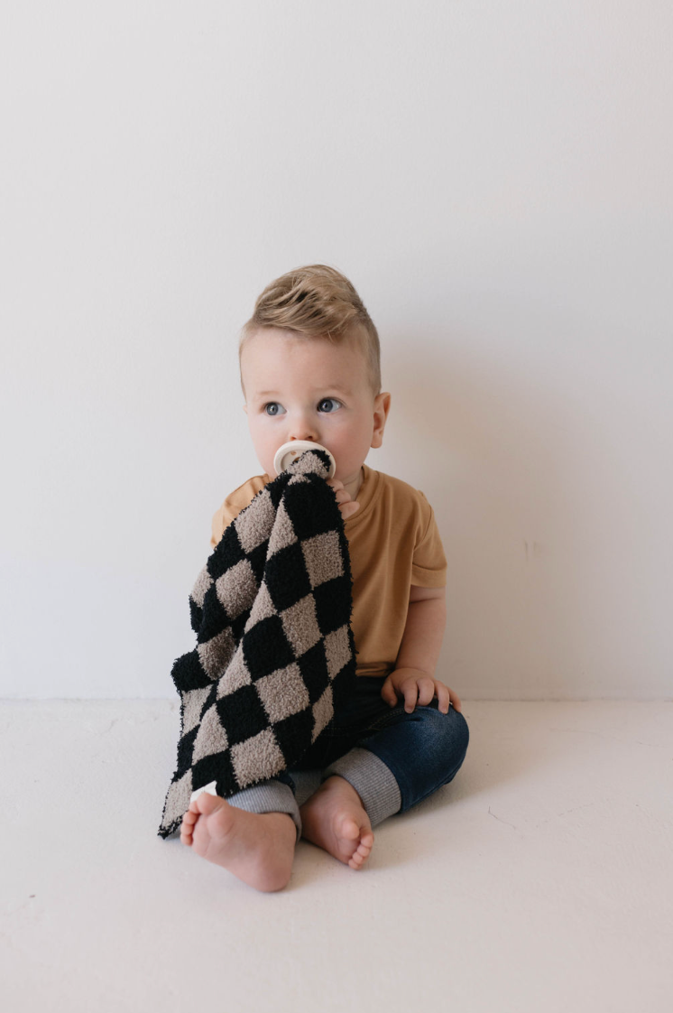 Forever French Baby Lovey | Checkmate Checkerboard