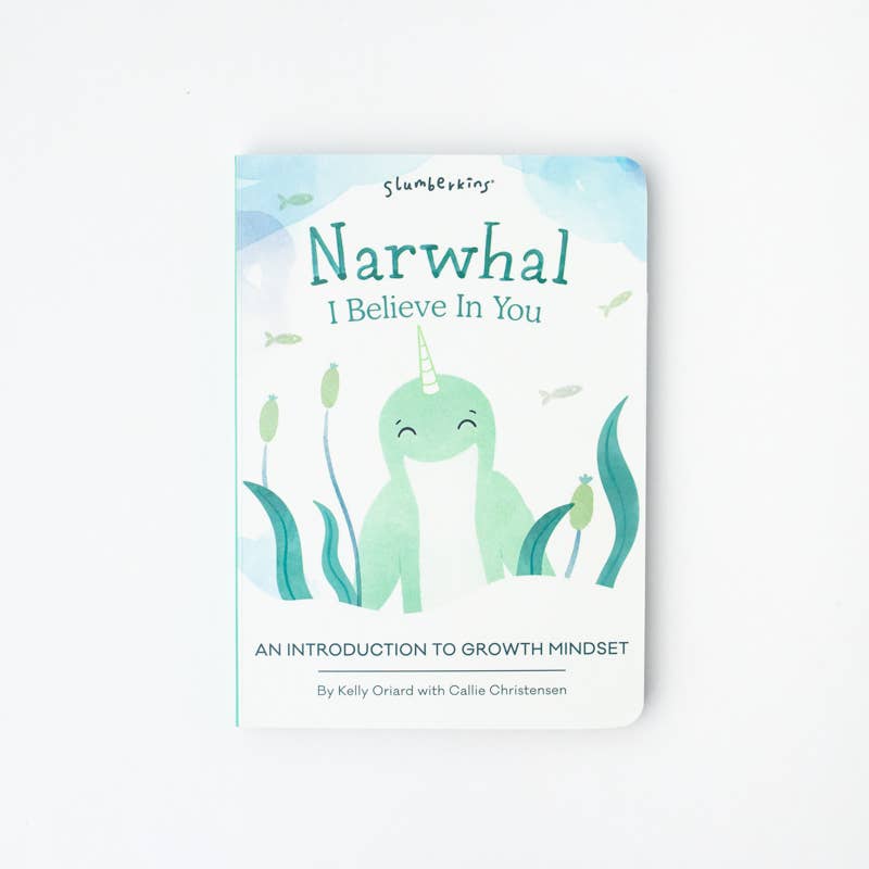 Narwhal's Growth Mindset Plush Snuggler Set - with 2 books!