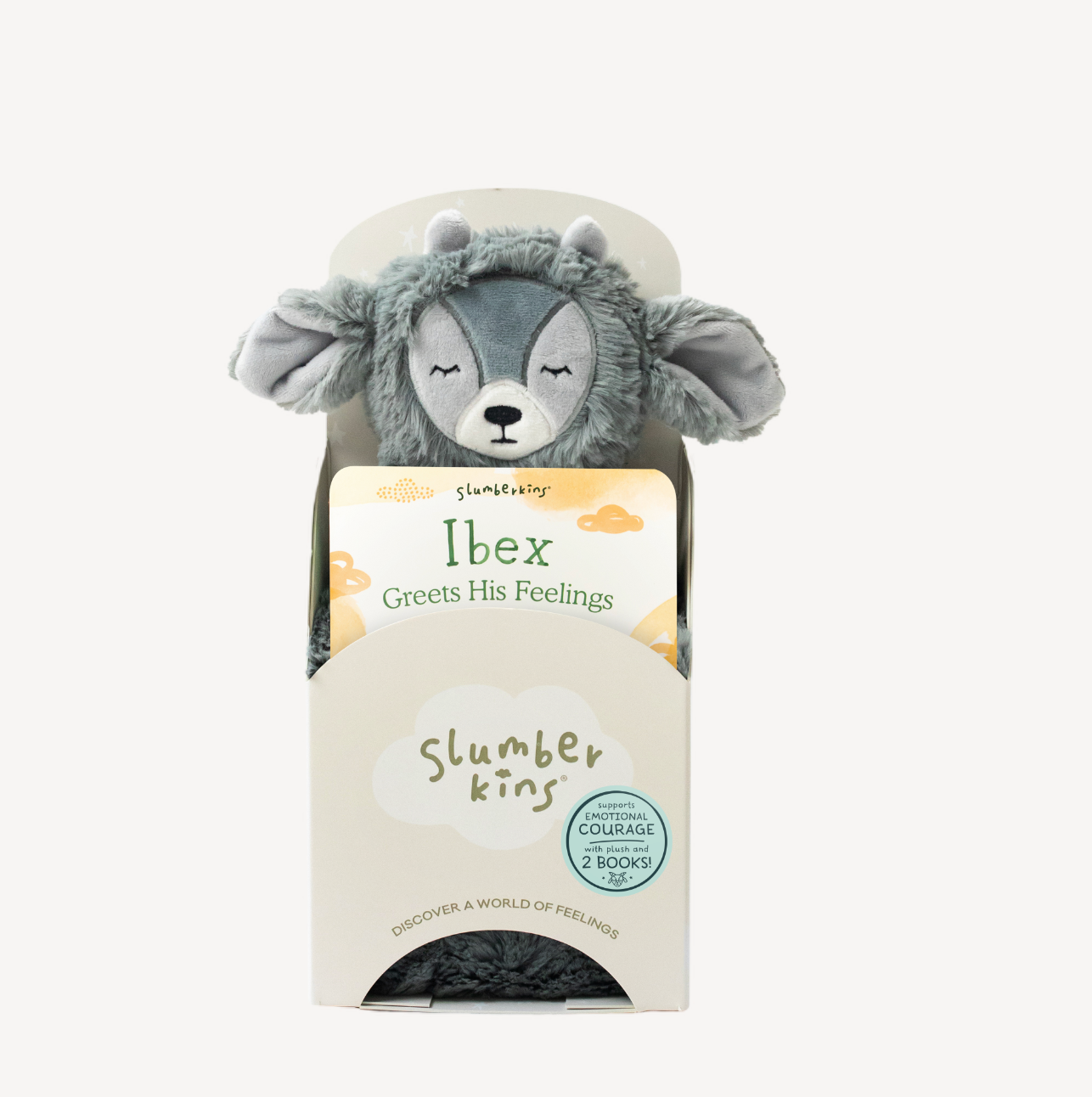 Ibex's Emotional Courage Plush Snuggler Set - with 2 books!