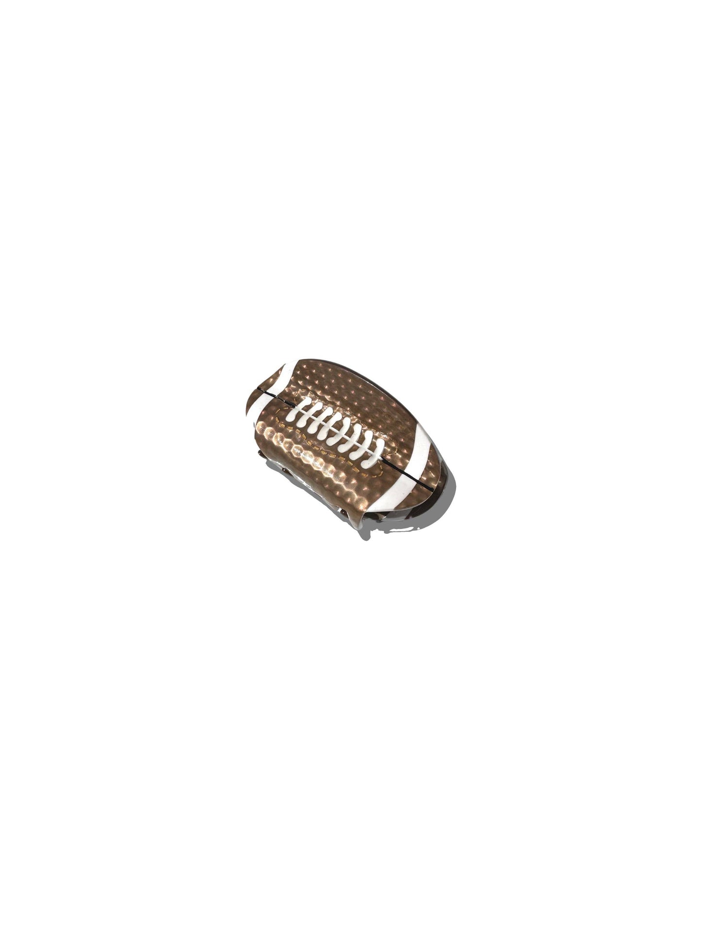 Hand-painted Game Day Football Claw Hair Clip
