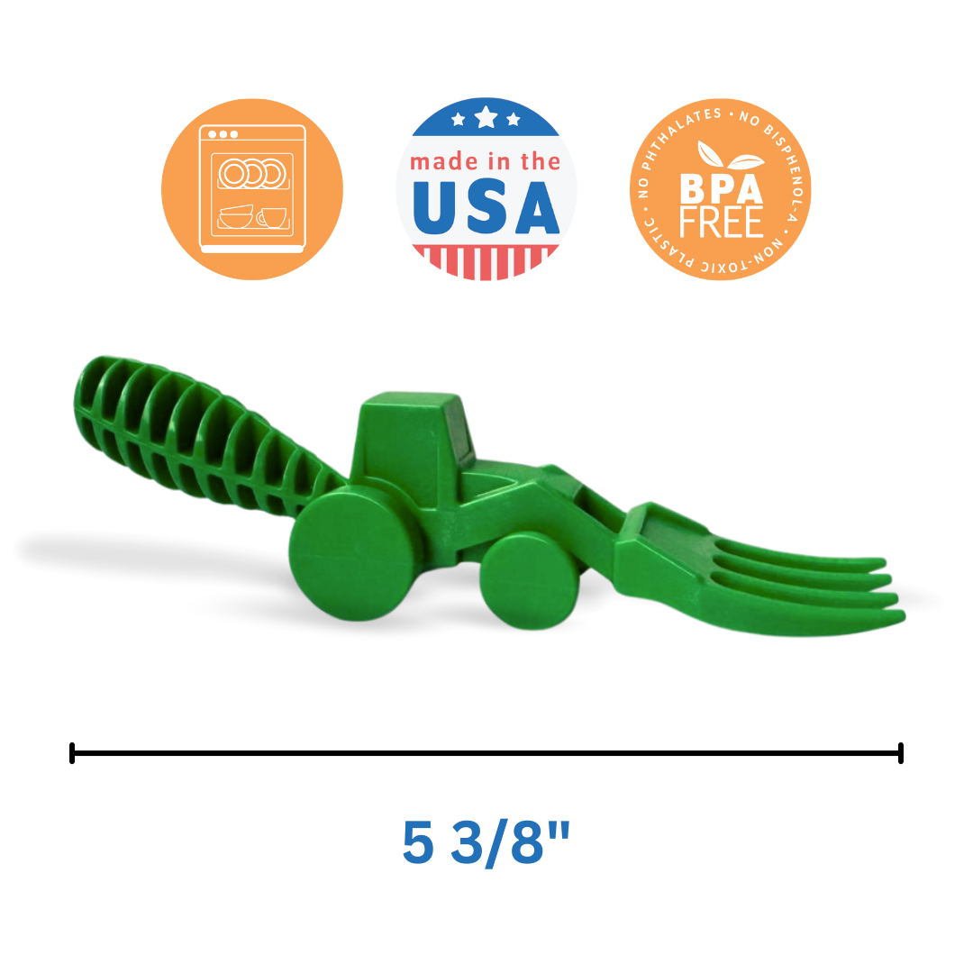 Set of 2 Tractor Utensils: Green