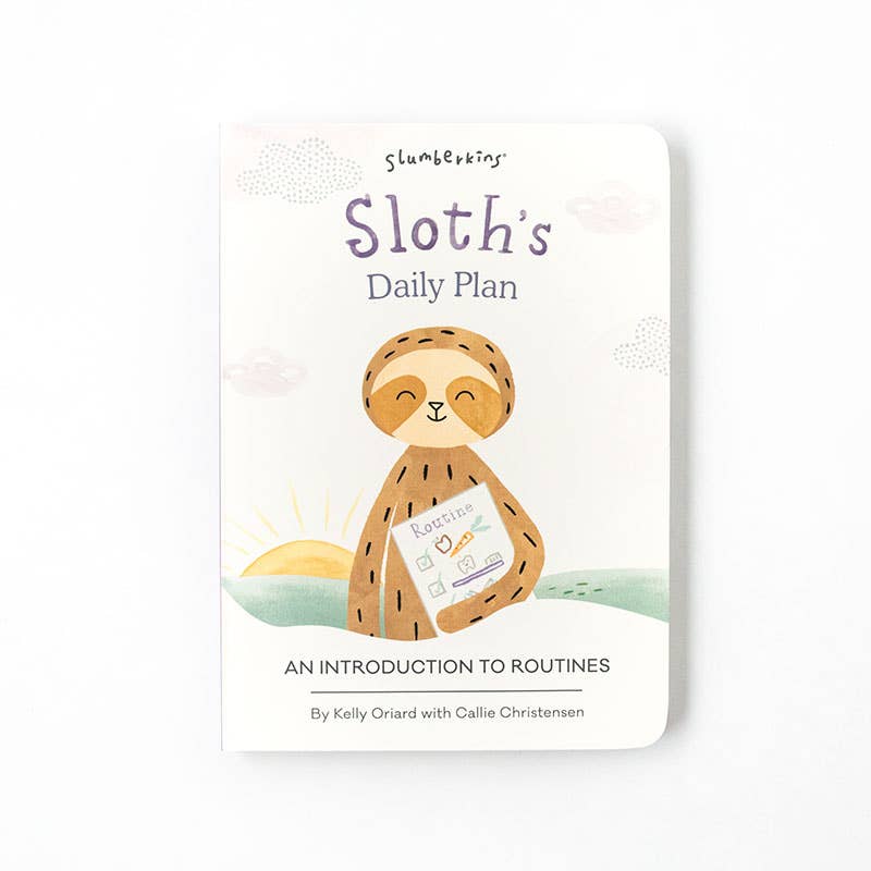 Slumberkins Sloth's Routines Plush Snuggler Set - with 2 books!