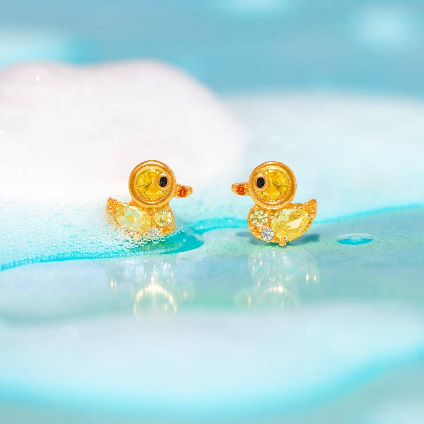 Girls Crew Rubber Ducky Studs