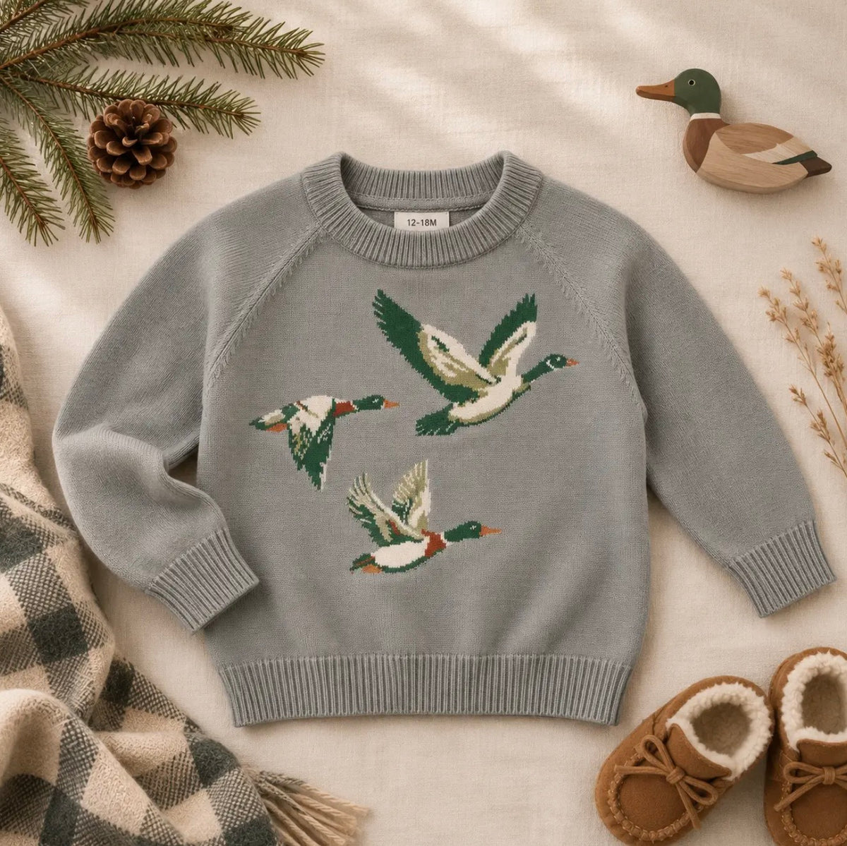 Maddy & Max Duck Duck Goose Knit Sweater