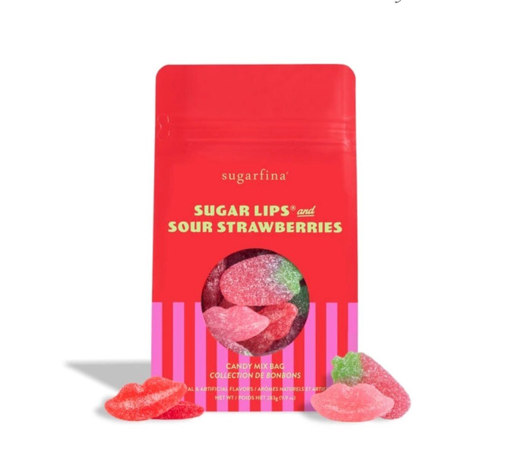 Sugarfina Sugar Lips and Sour Strawberries Candy Bag Mix