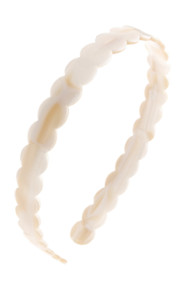 Scalloped Headband- Alba