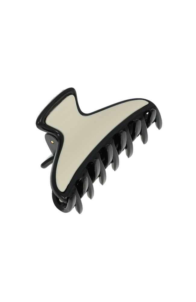Maybell Mini Claw Clip Black & Ivory