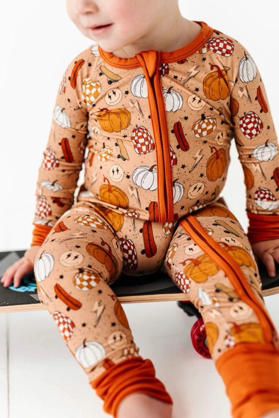 Pumpkin Skater Romper