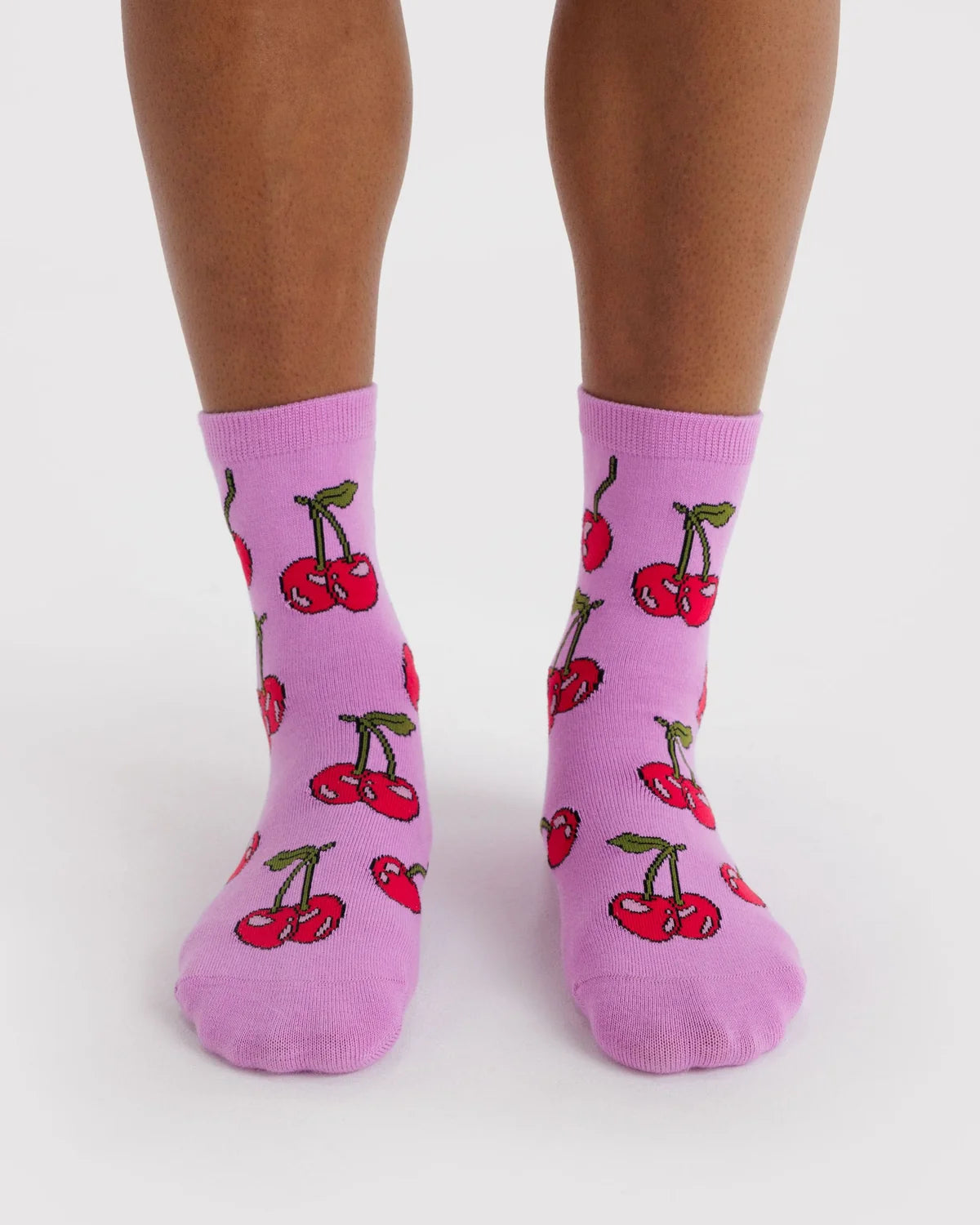 BAGGU Crew Socks- Cherries