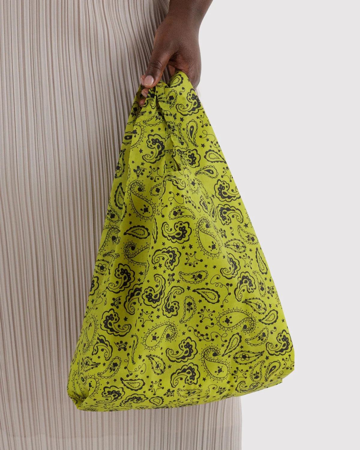 BAGGU Baby Bagg Bag- Chartreuse Paisley