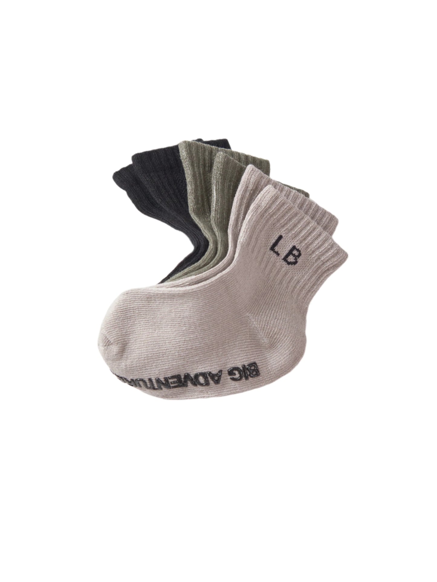 Little Bipsy Sock 3-Pack- Army Camp