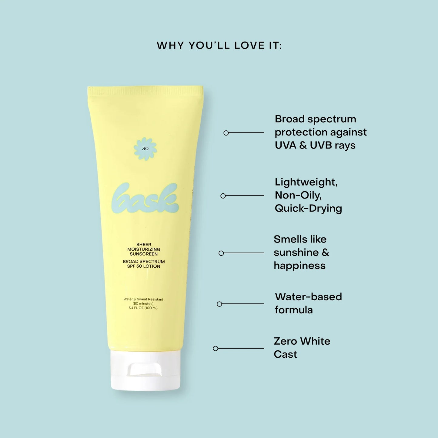 Bask Sunscreen SPF 30 Lotion