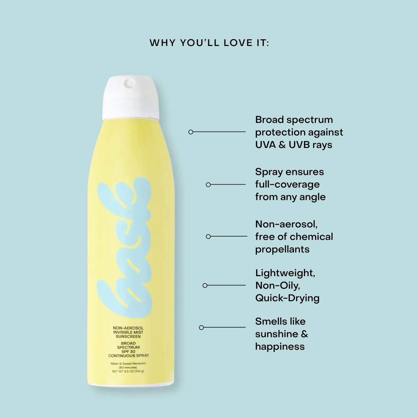 Bask Sunscreen 30 Spray