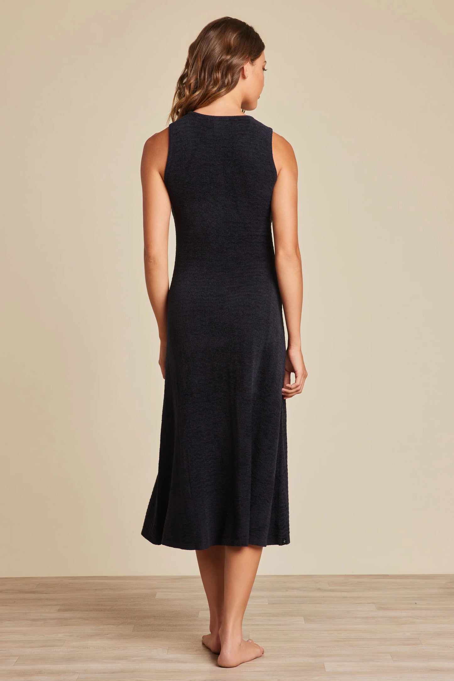 Barefoot DreamsCozyChic Ultra Lite® Pointelle Tank Dress- Black