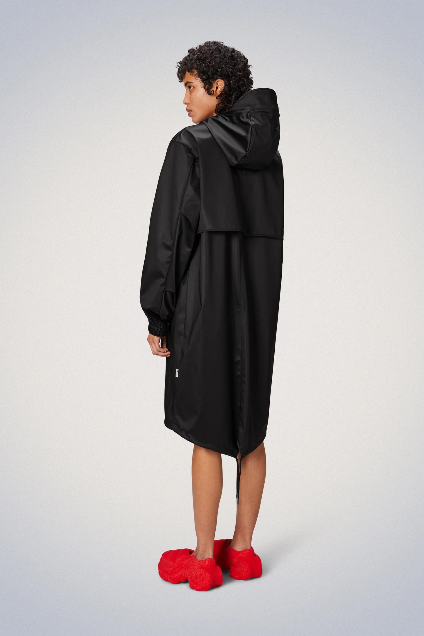 Rains Fishtale Parka- Black Grain