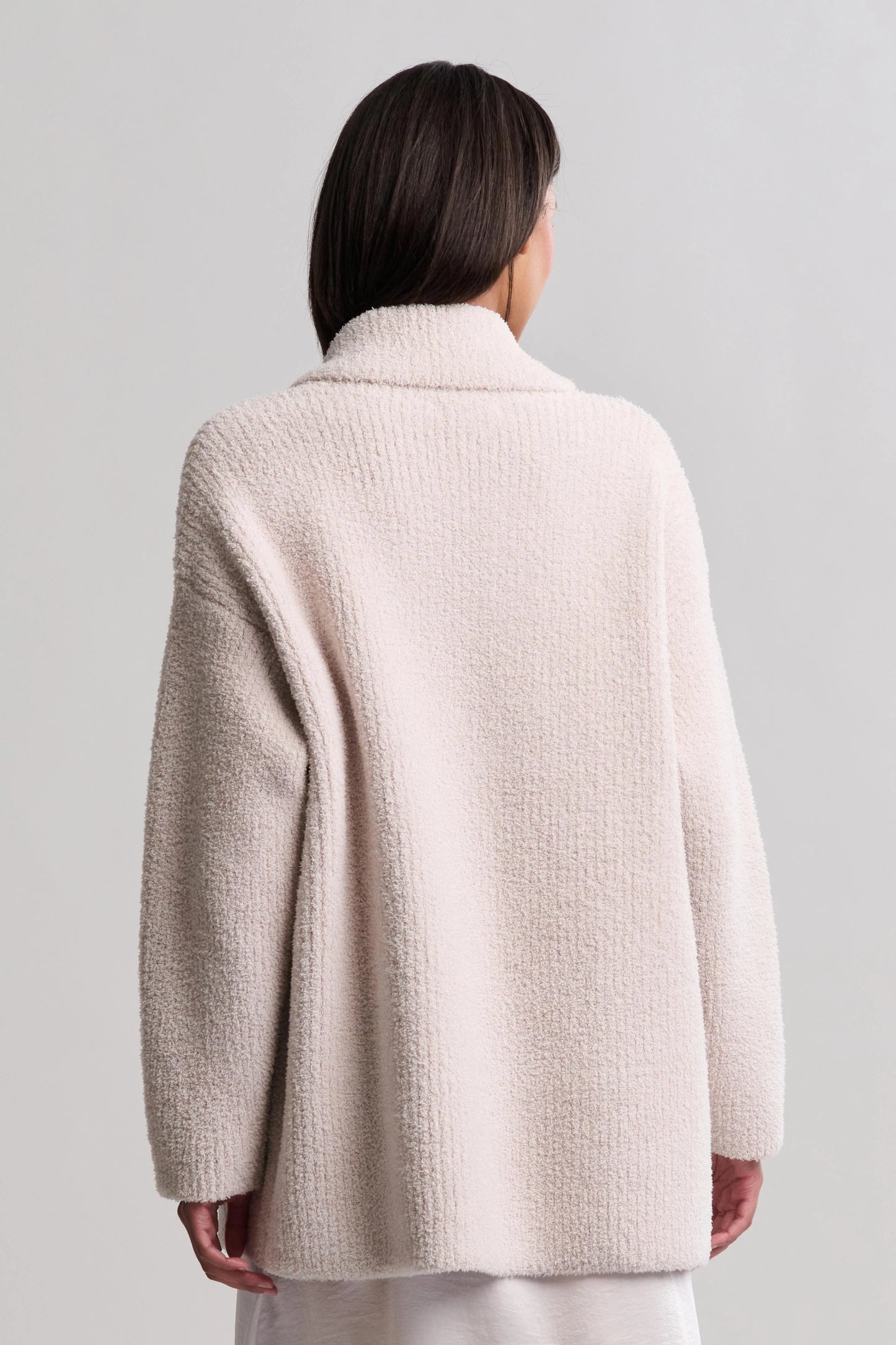 Barefoot Dreams CozyChic Rib Oversized Notch Blazer- Stone
