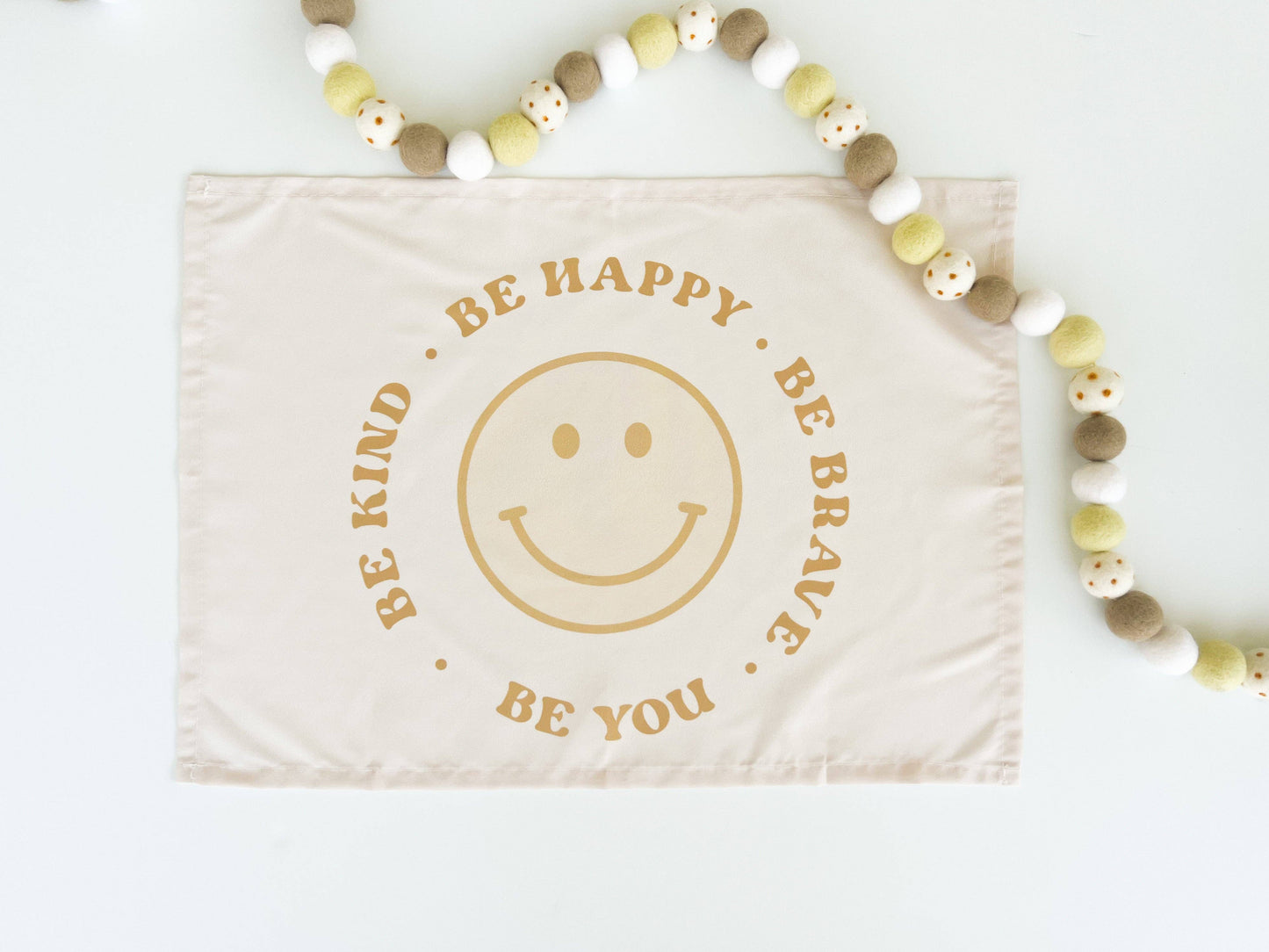 Hunny Prints Be Happy Banner