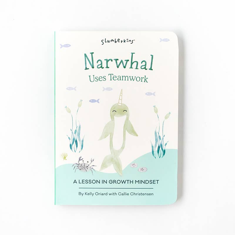 Narwhal's Growth Mindset Plush Snuggler Set - with 2 books!