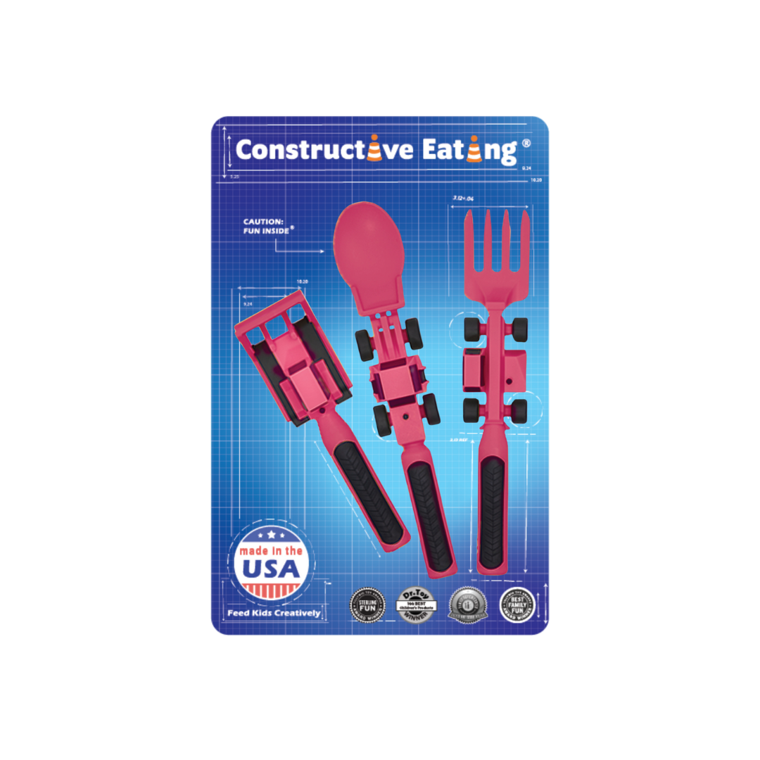 Set of 3 Construction Utensils: Pink