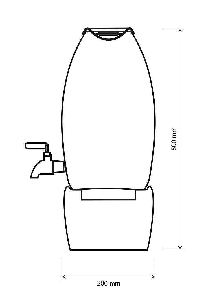 Grande Crystal Water Fountain (without Crystal Water Vial): Dispenser + Stand