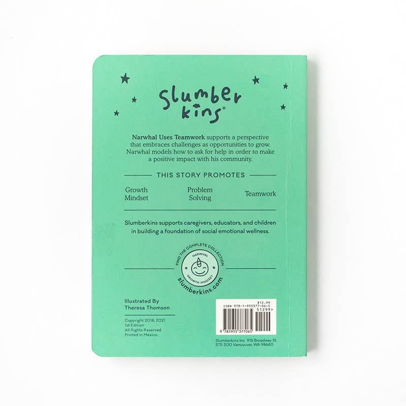 Narwhal's Growth Mindset Plush Snuggler Set - with 2 books!