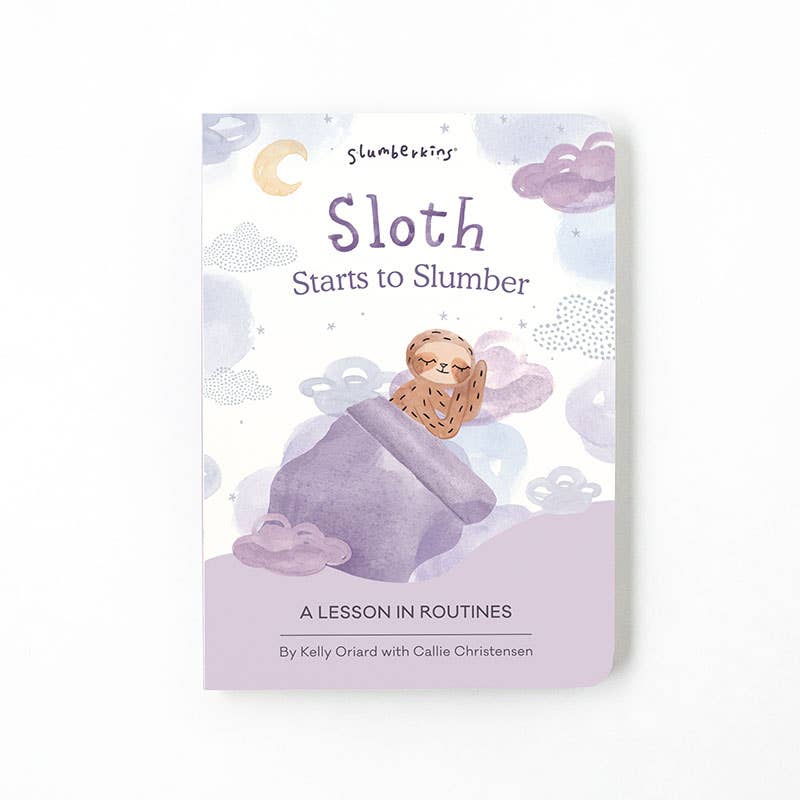 Slumberkins Sloth's Routines Plush Snuggler Set - with 2 books!