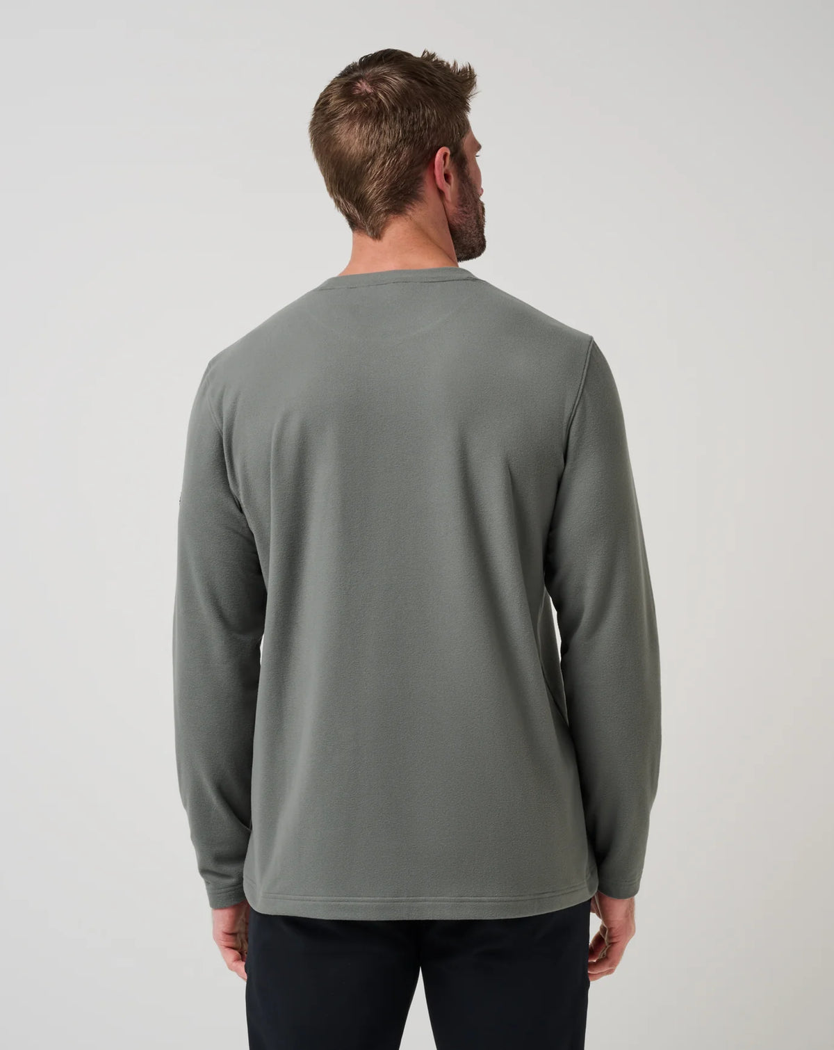 Travis Mathew Peak Fleece Crew- Dark Olive