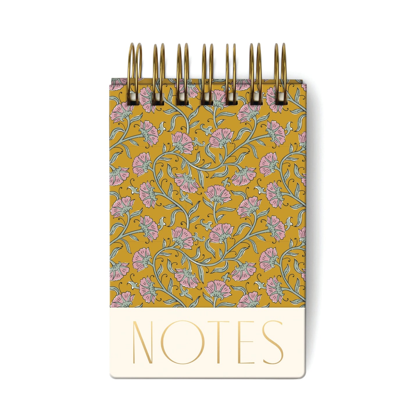 Chunky Notepad- Gold Vintage Floral