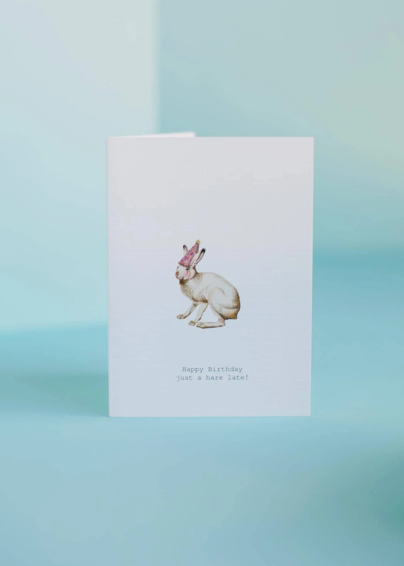 Just A Hare Late! Card