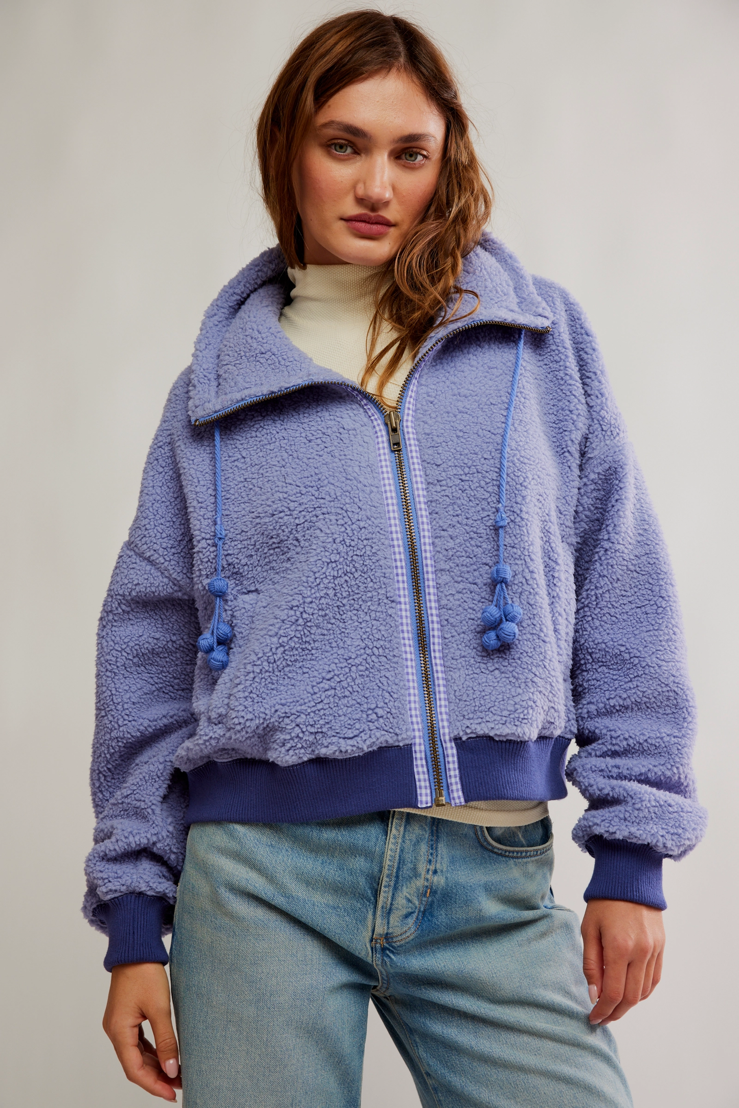 Free People Alpine Sherpa Jacket- Peri