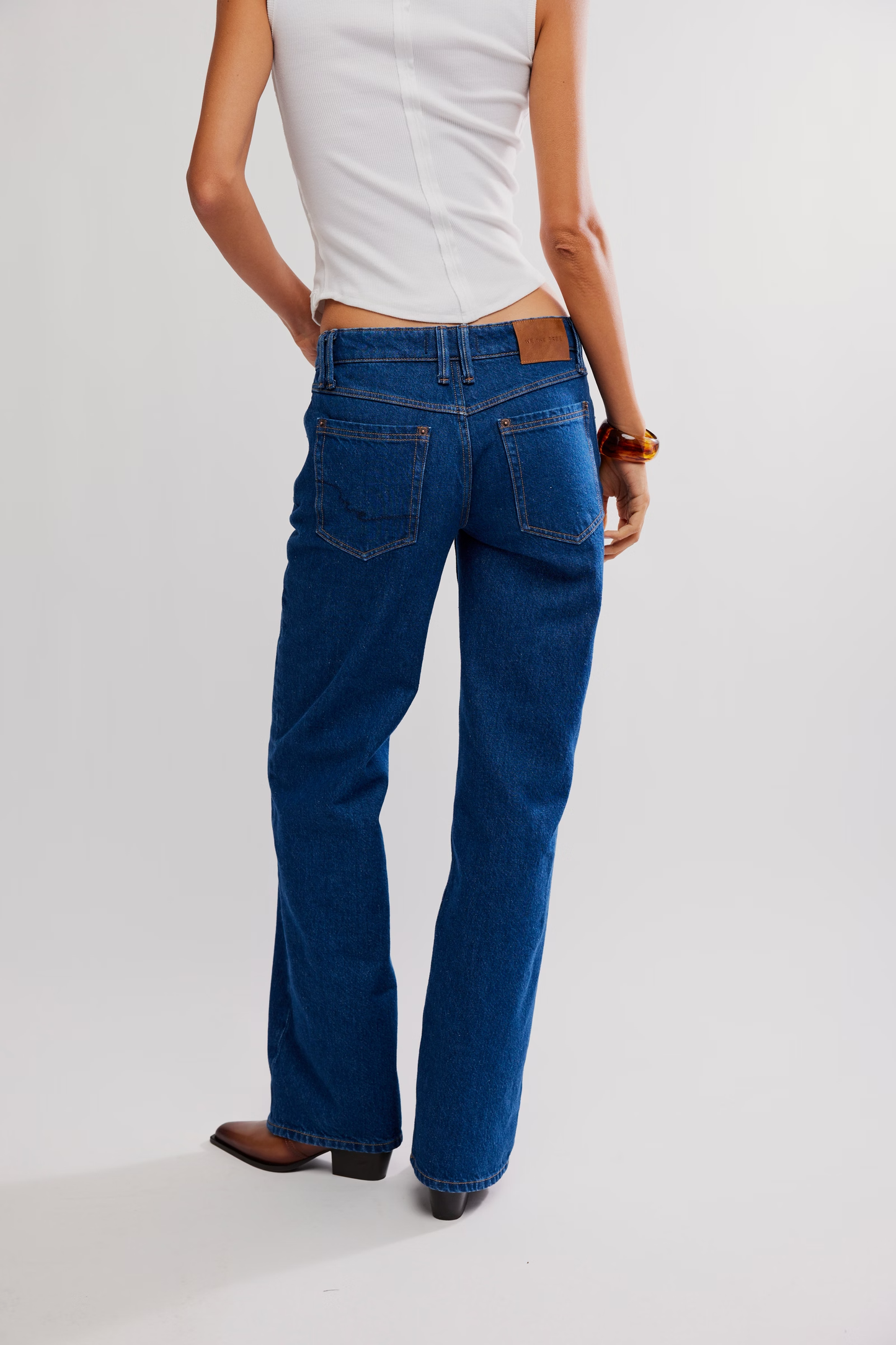 Free People Tennessee Low-Ride Boyfriend Jean-Rinse