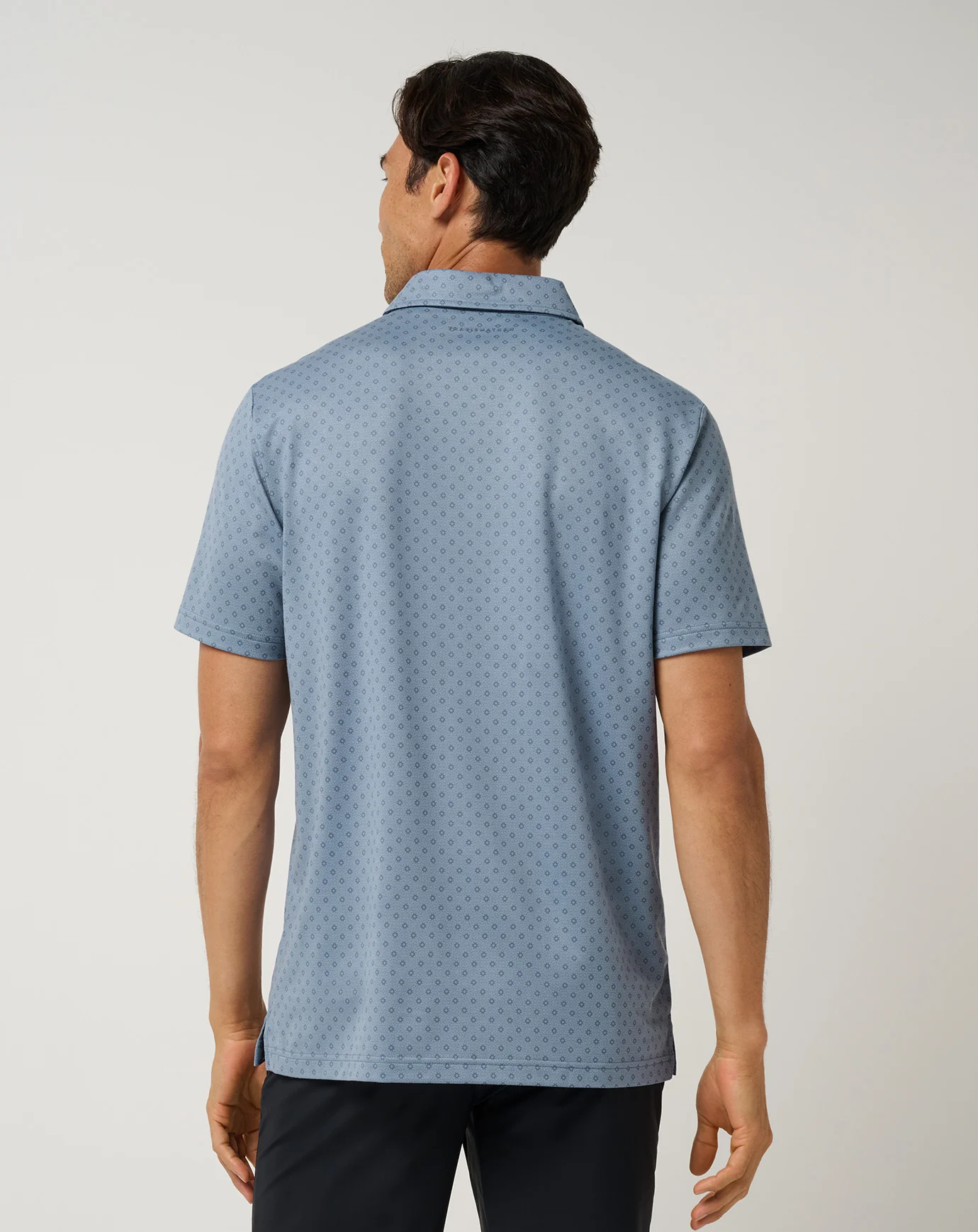 Travis Mathew Final Drive Geo Polo- Rain Washed