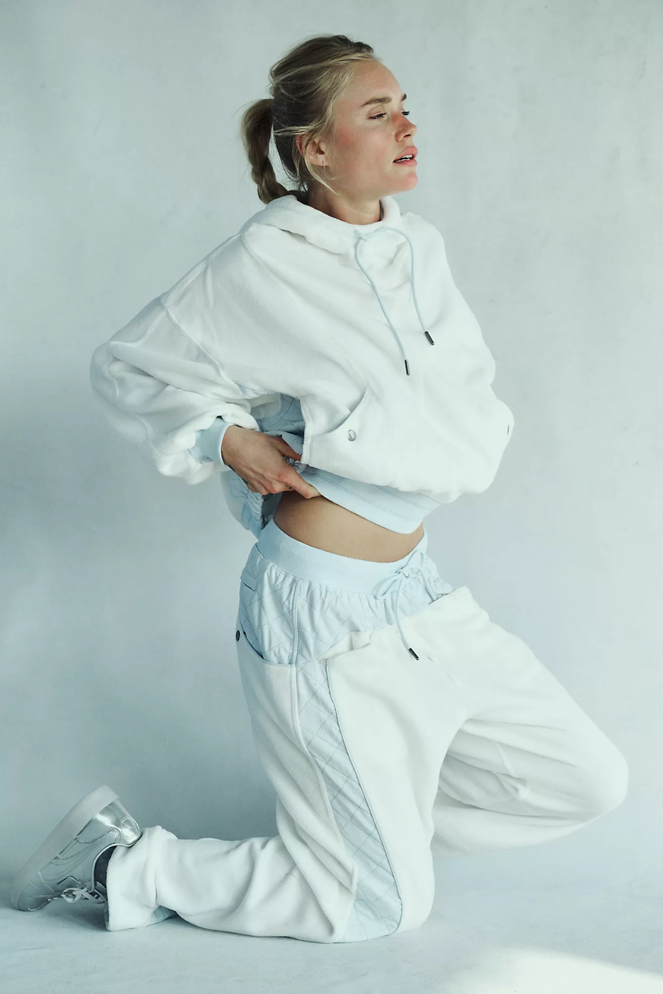 Free People Snow Day Pant- White Combo