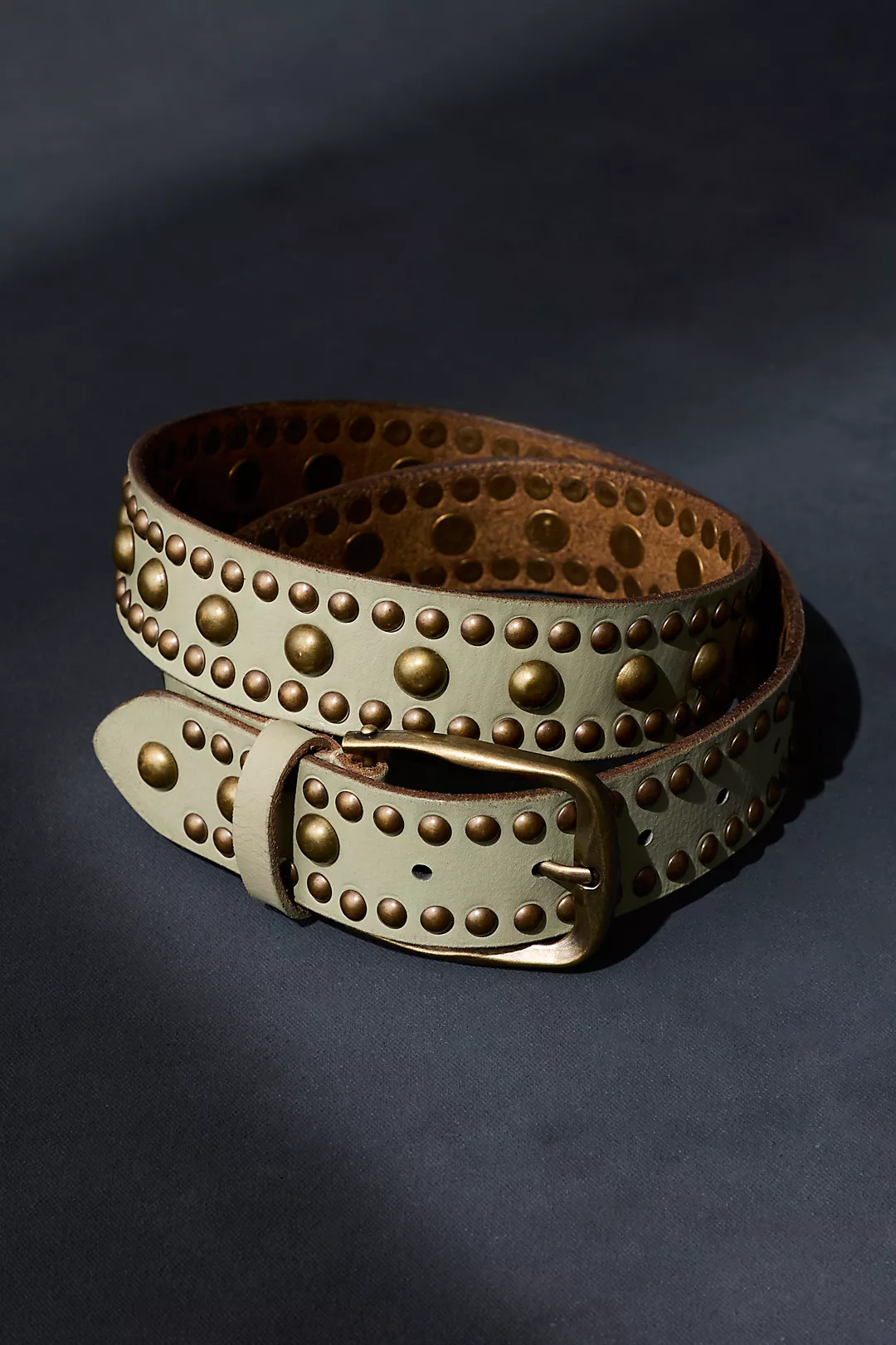 Free People Sola Stud Belt- Matcha