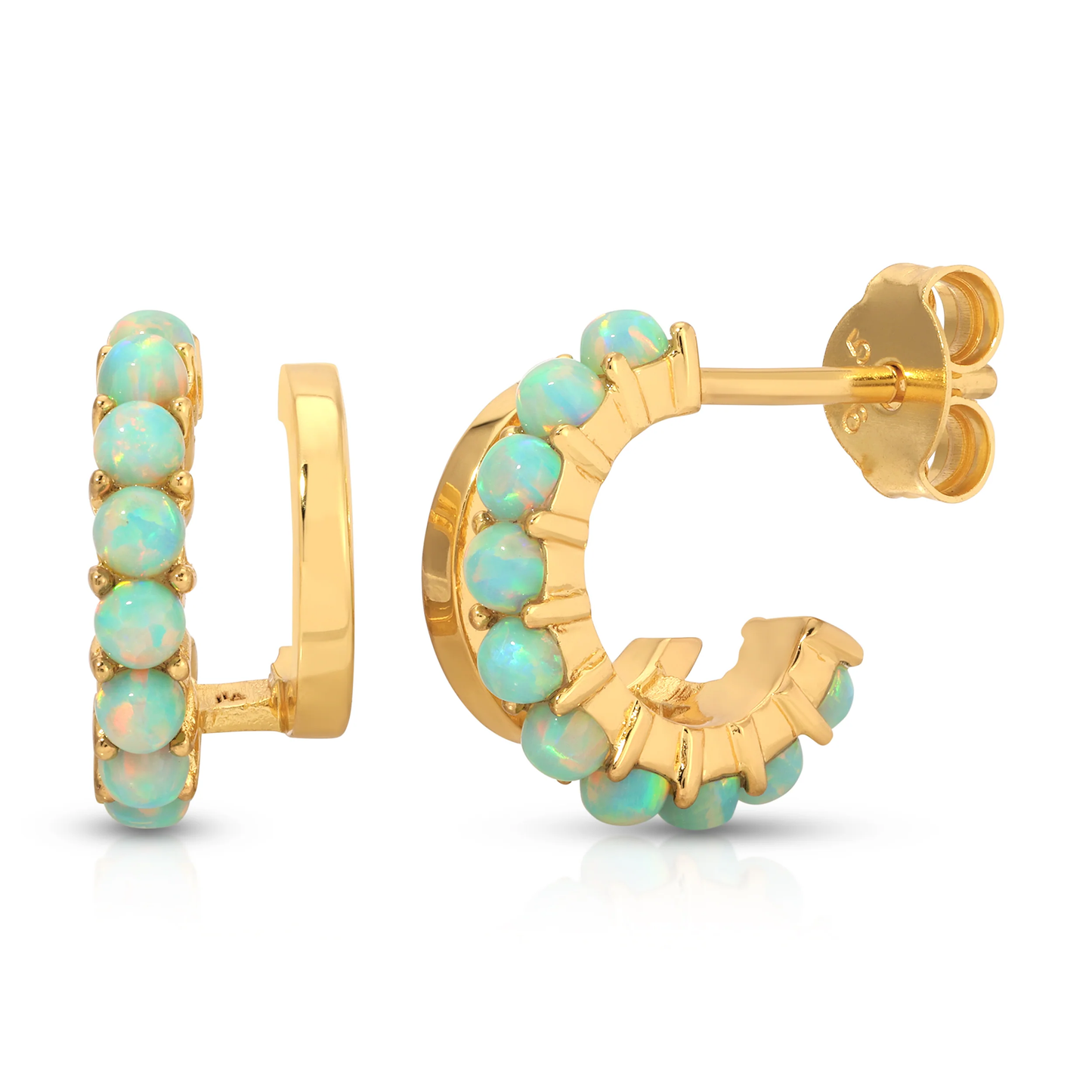 Jurate Dahlia Opal Illusion Huggie Hoops