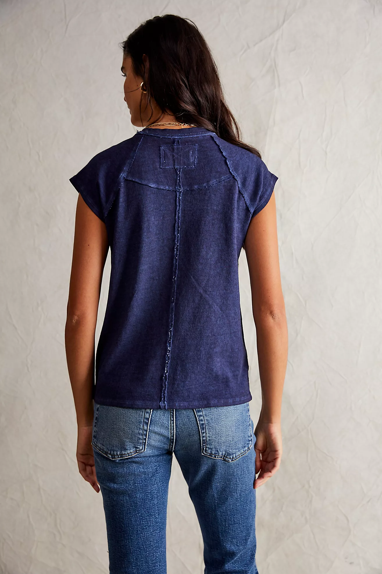 Free People Riley Tee- Peacoat