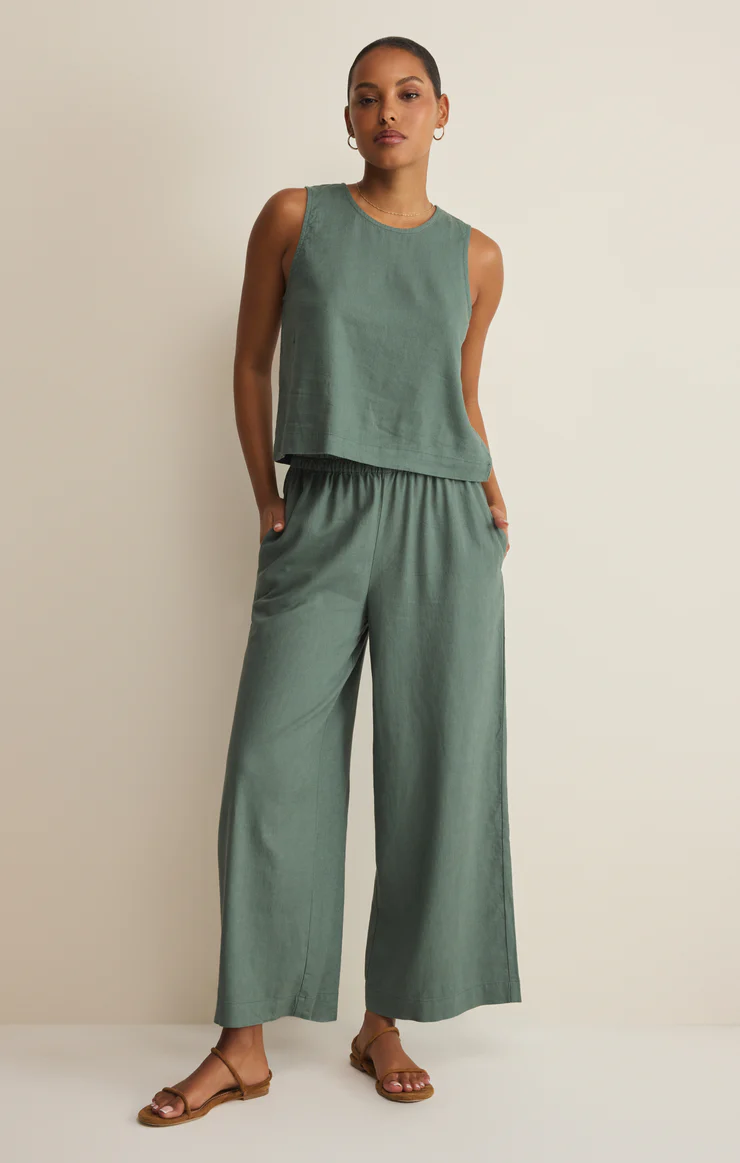 Z Supply Scout Linen Pant- Everglade