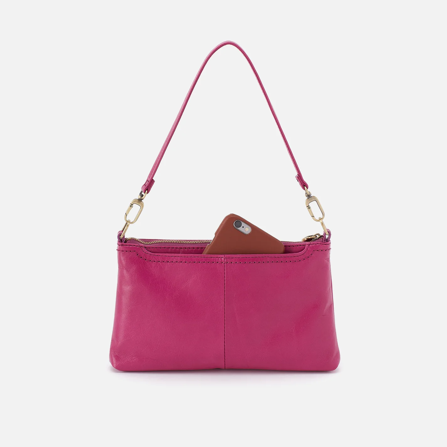 HOBO Darcy Crossbody in Polished Leather- Cactus Flower