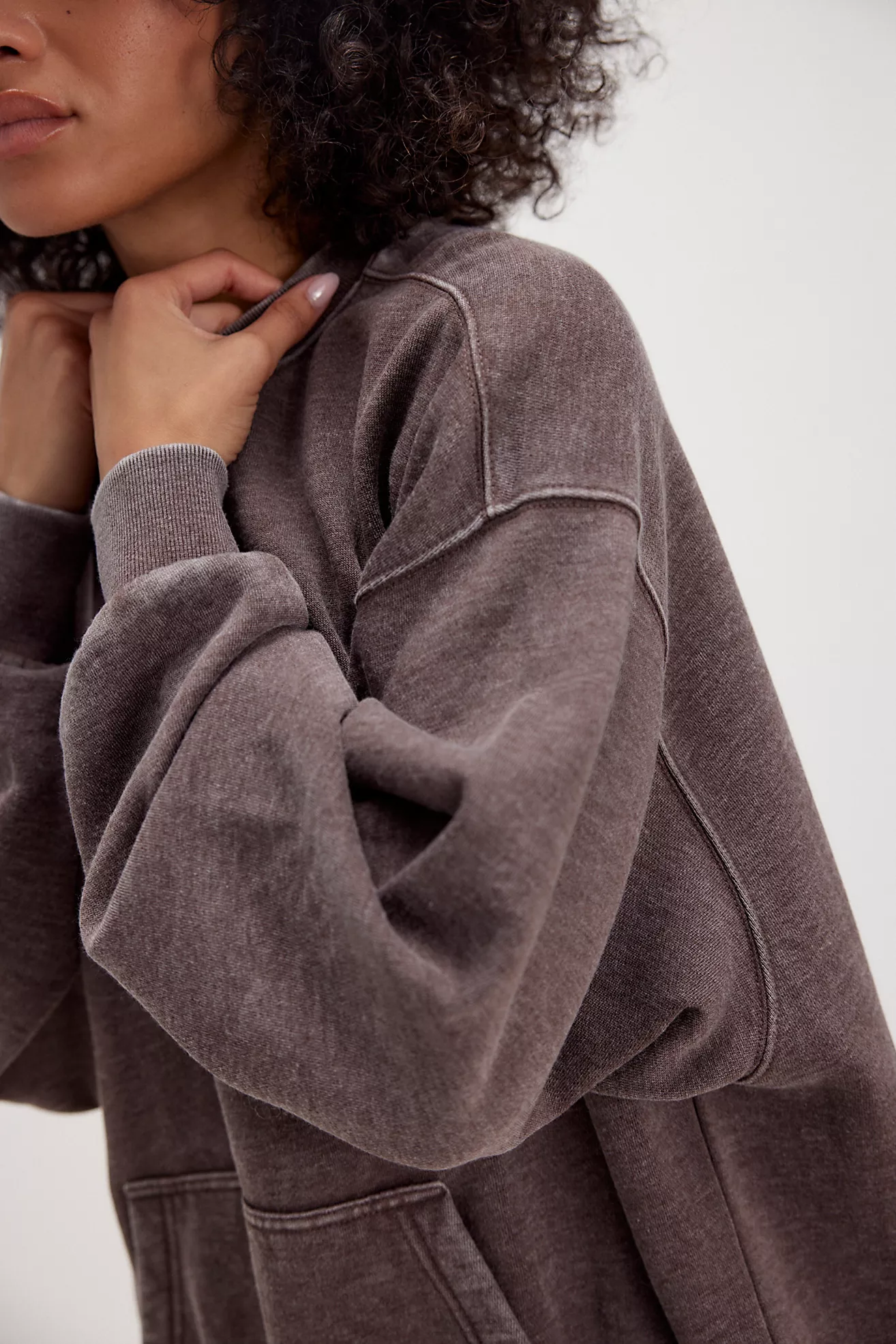 Free People Slow it Down Pullover- French Toast
