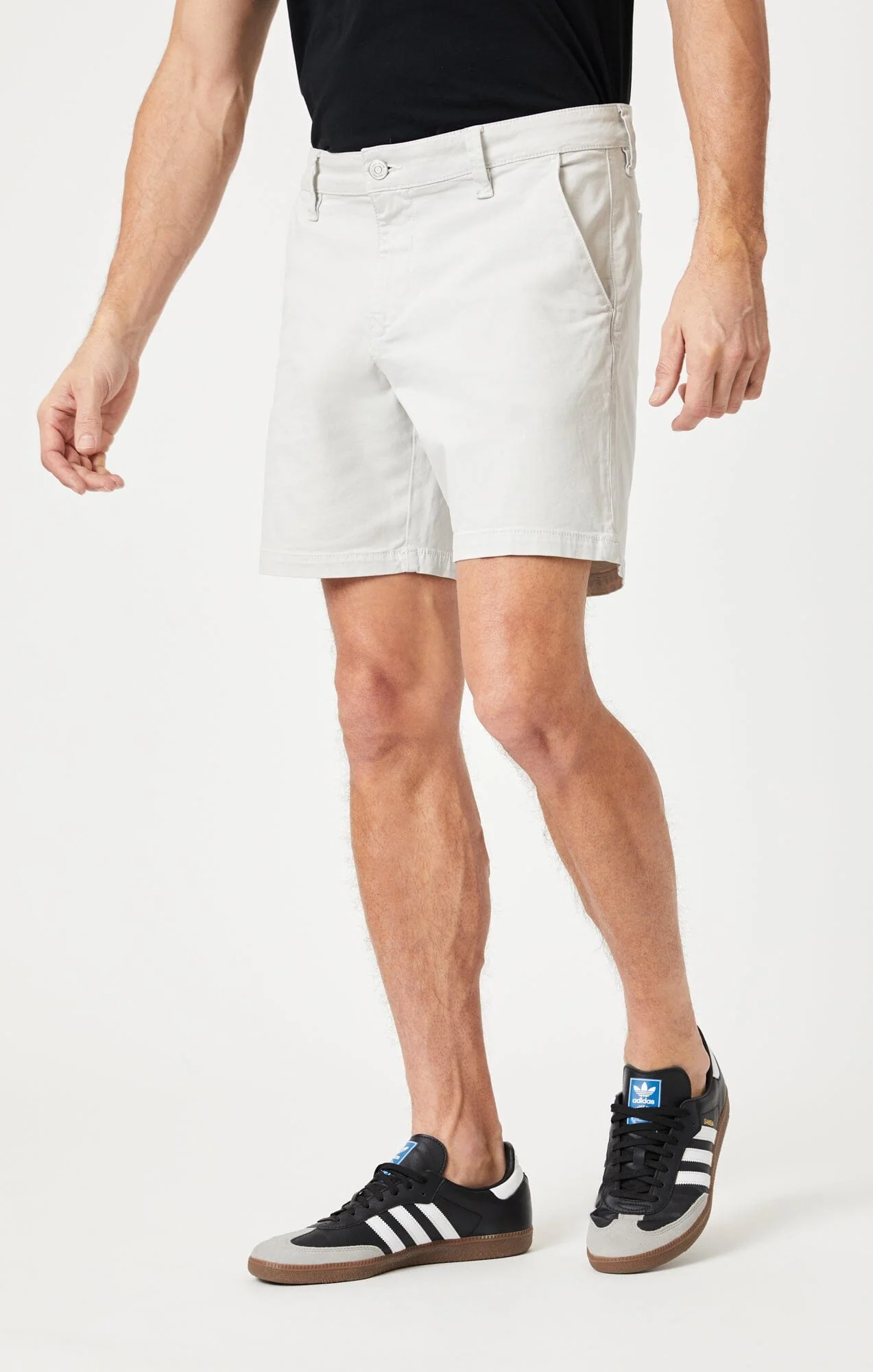 Mavi Nate 7" Inseam Shorts-Oyster Mushroom Twill