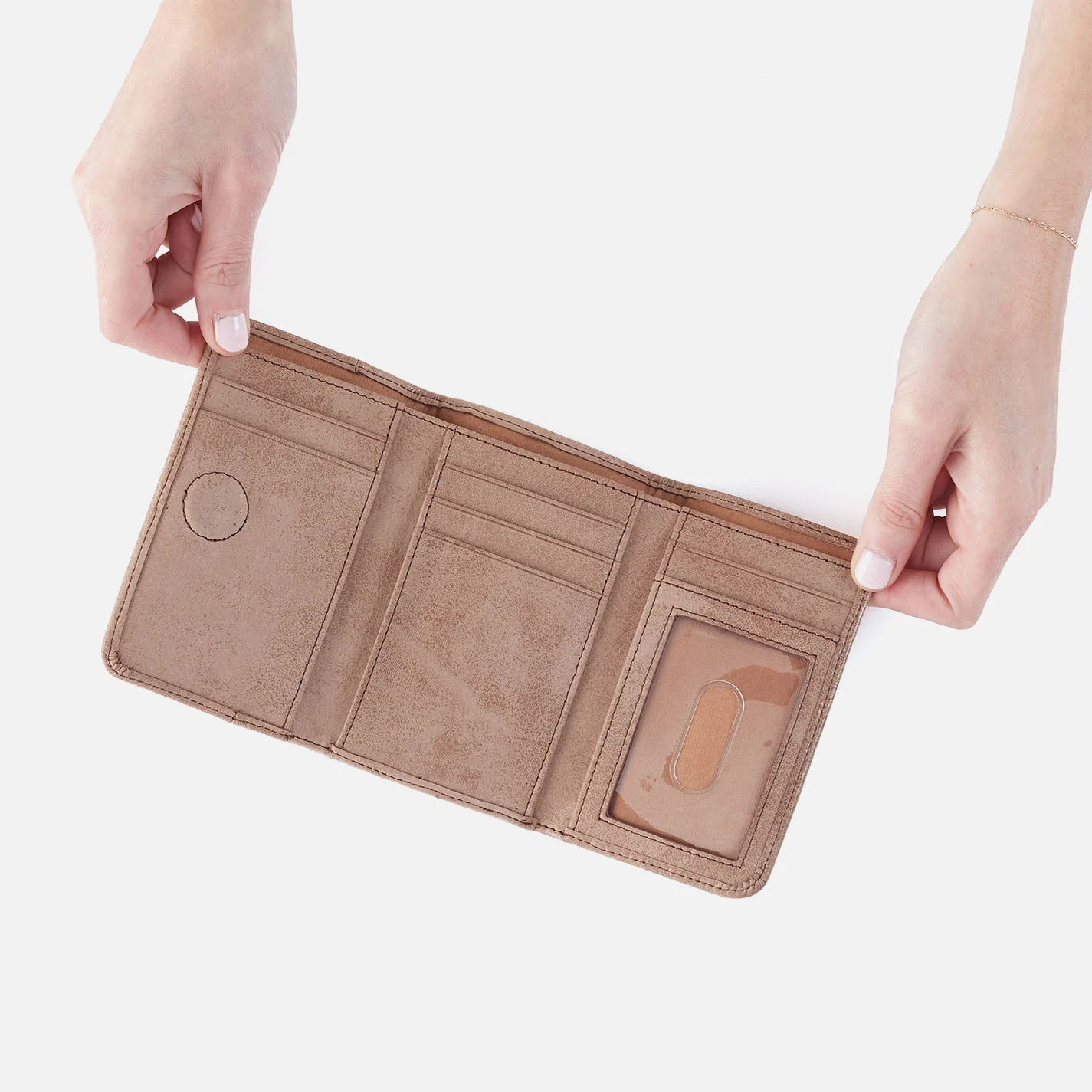 HOBO Jill Trifold Wallet- Whiskey
