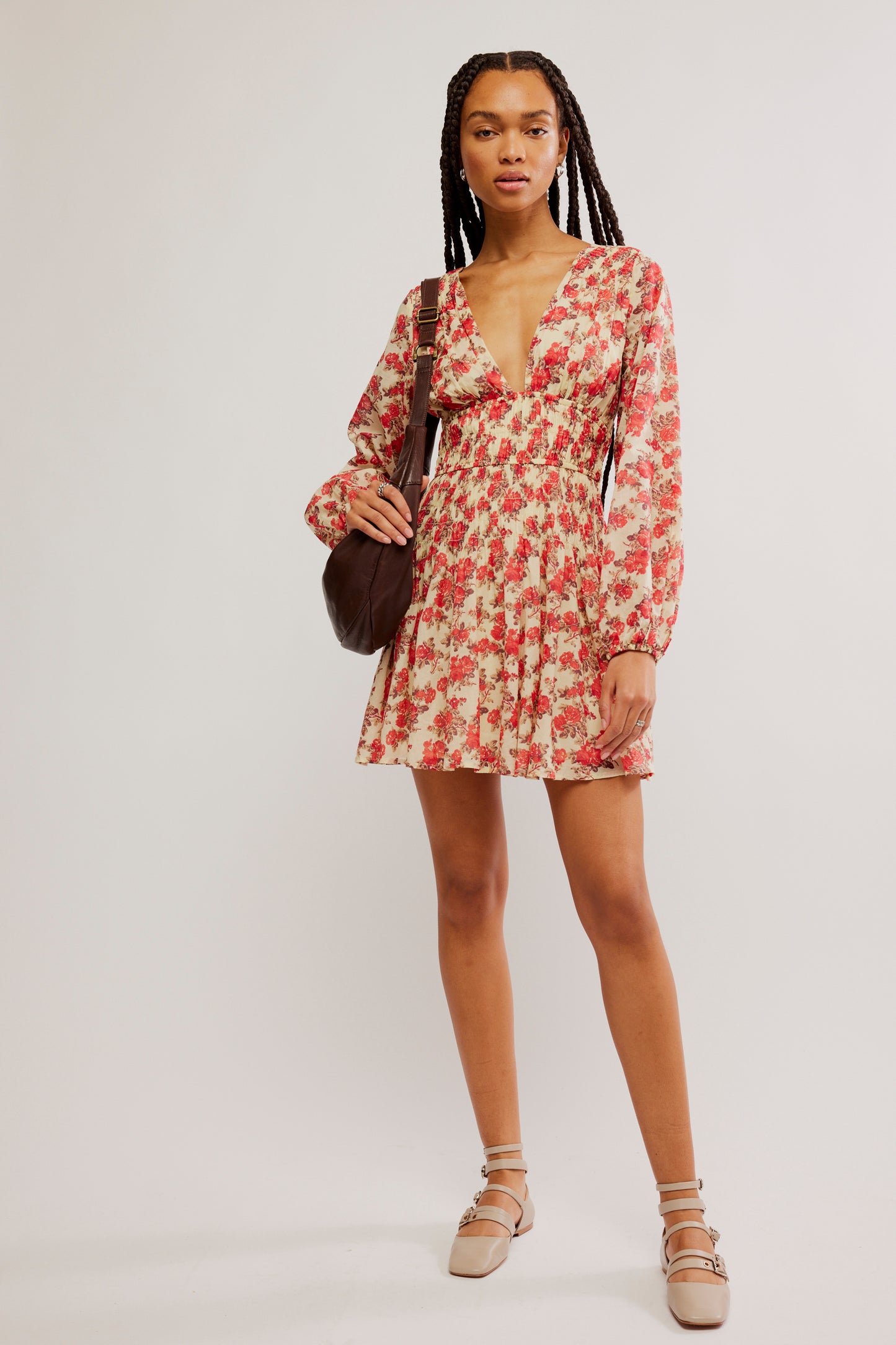 Free People Keep You Mini Dress- Classic Combo