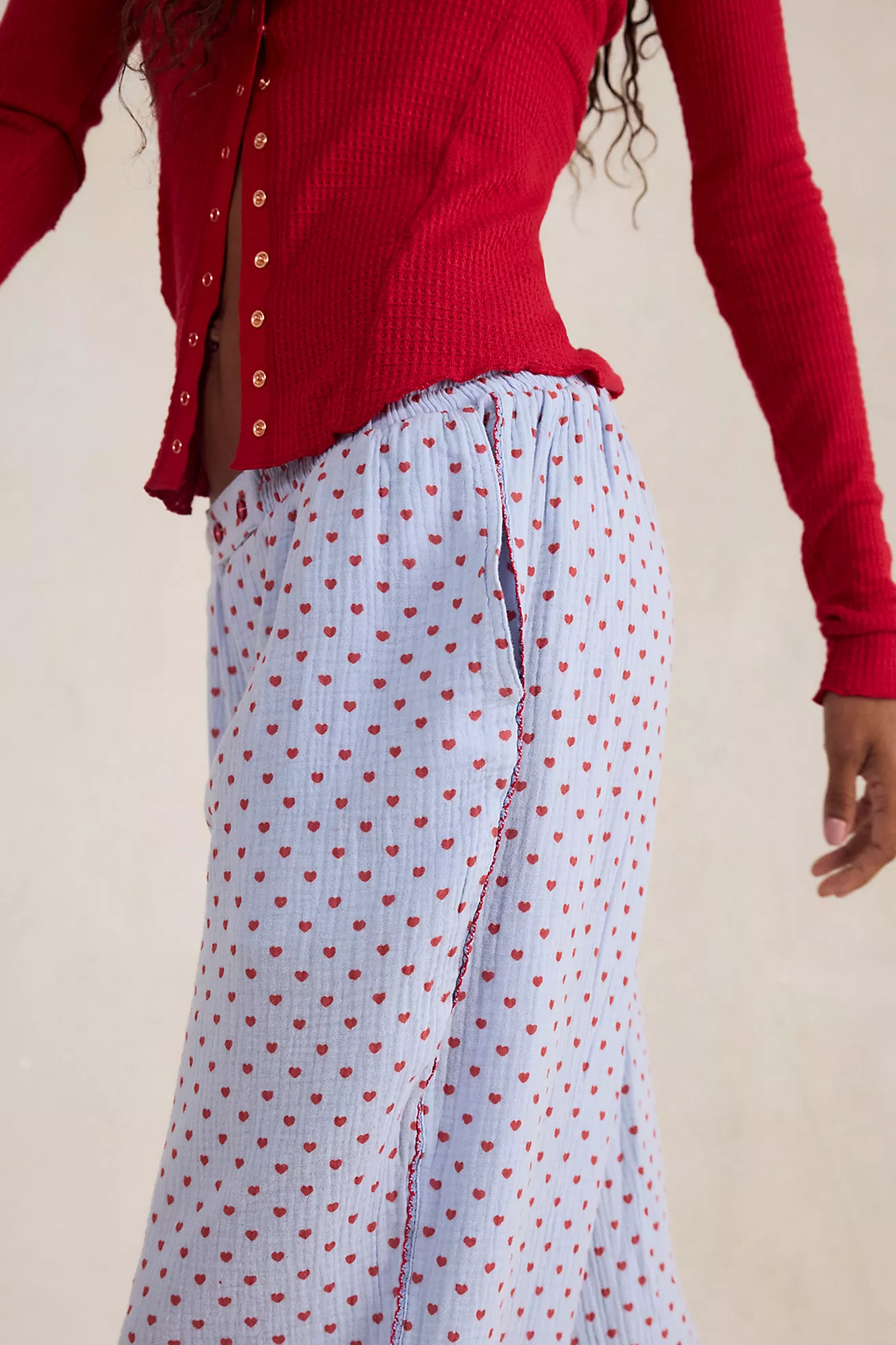 Free People Be Mine Pant- Blue Combo