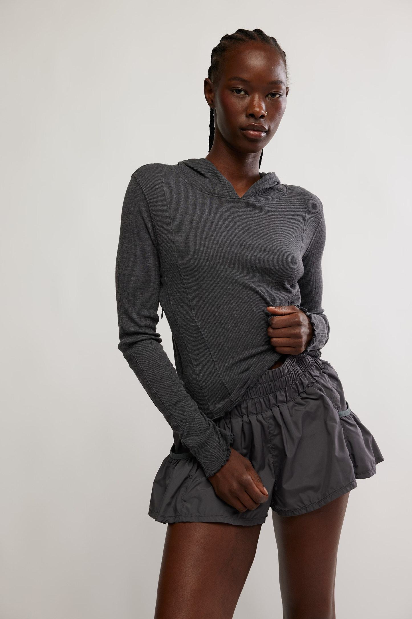 Free People Breathe Easy Layer- Black
