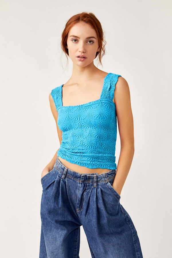 Free People Love Letter Cami- Hawaiian Ocean