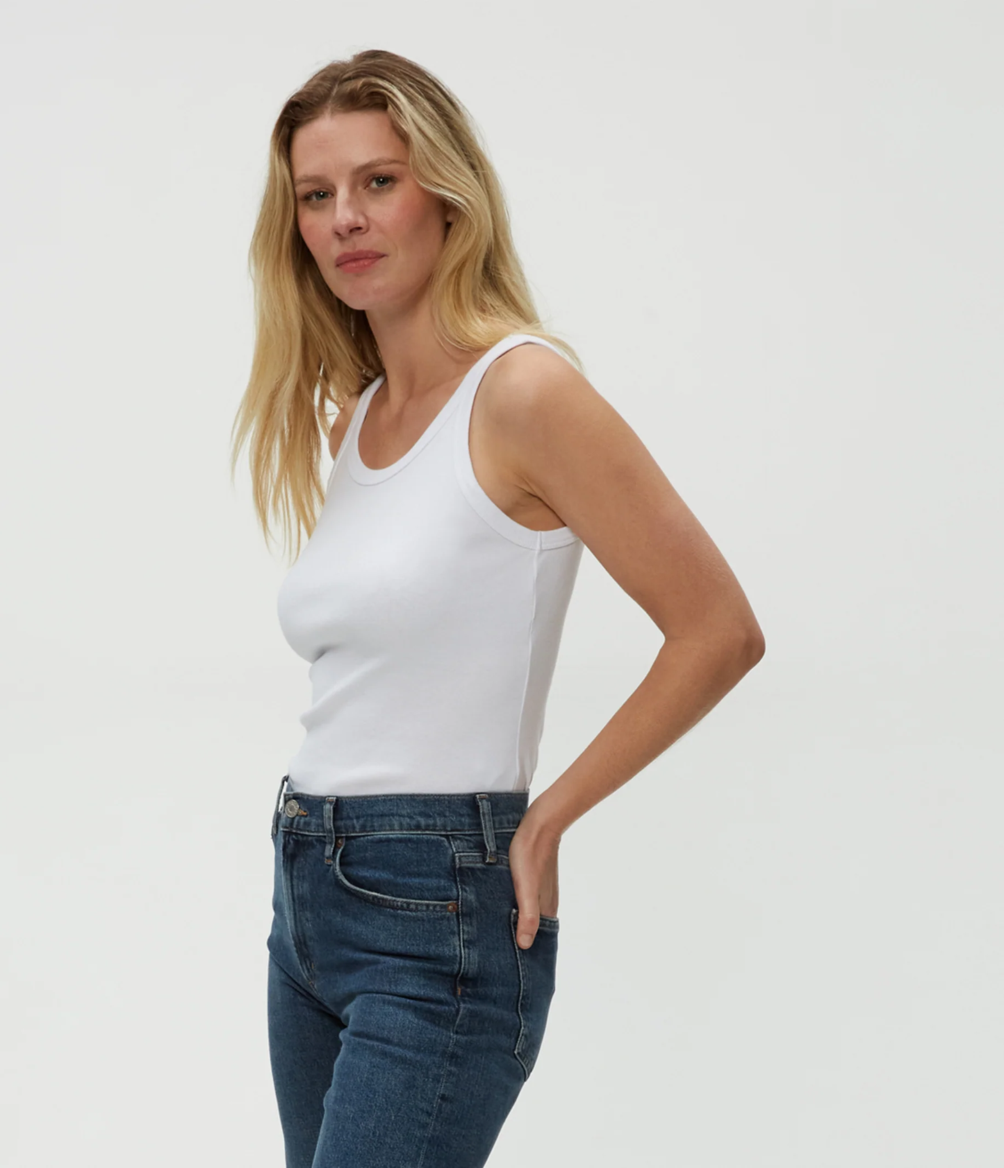 Michael Stars Cassie Tank- White