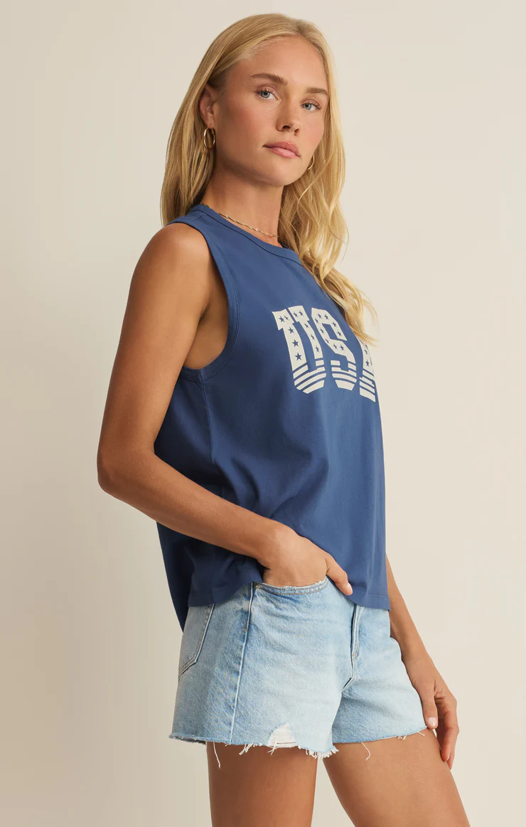 Z Supply Stars And Stripes Muscle Tank