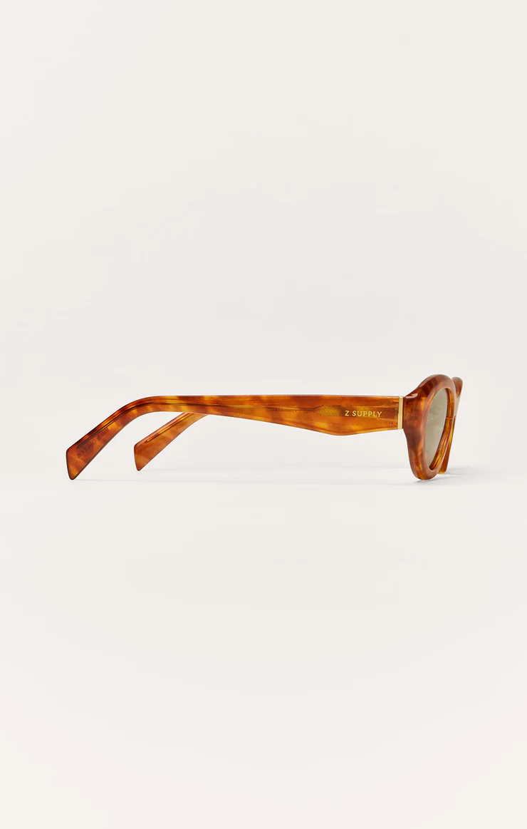 Z Supply Backstage Polarized Sunglasses- Tort Light Grey